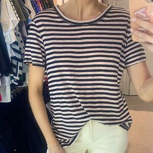 Medium Sanctuary Black and White Striped Shirt